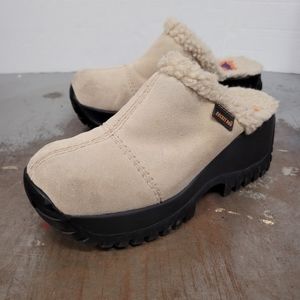 ROCKET DOG CLOGS SZ 7 SUEDE LEATHER SHEARLING